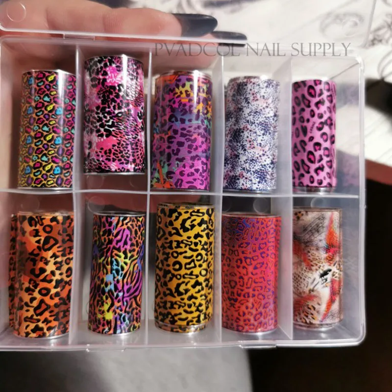 

Animal Print Nail Foils Nail Art Transfer Foil Wraps Sticker Acrylic Designs Manicure Decoration Tool