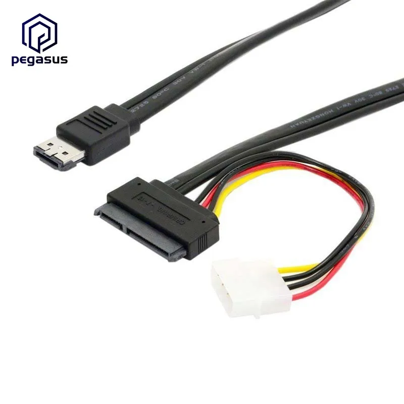 

0,5 м ESATA Combo к SATA 22pin IDE 5V 12V для 3,5 "2,5" жесткого диска кабель