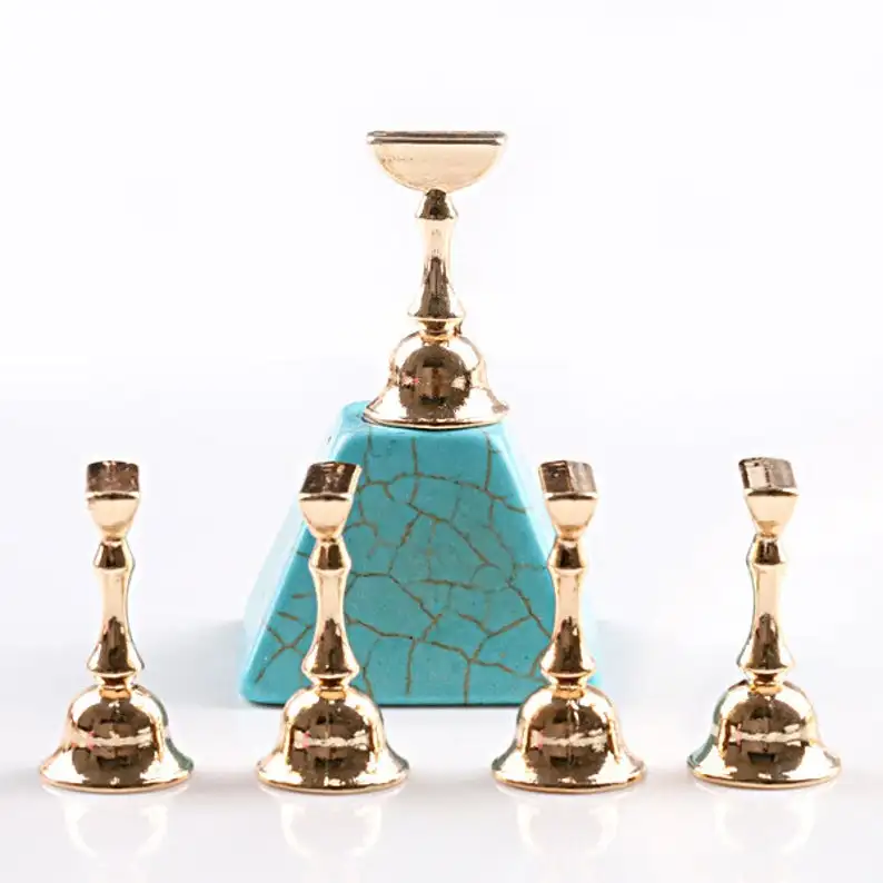 

5Pcs/set Marble Display Stand Holder False Nail Display Stand Set/ Magnetic Nail Art Practice Holder