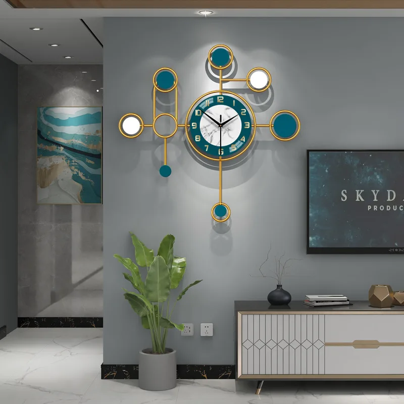 

Luxury wall clock living room modern minimalist fashion restaurant art decorative watch personality creative large wall hanging