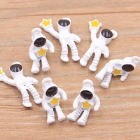pulchritude 10pcs 2 style 2 size metal alloy white yellow alien charms astronaut pendants for jewelry making diy handmade craft