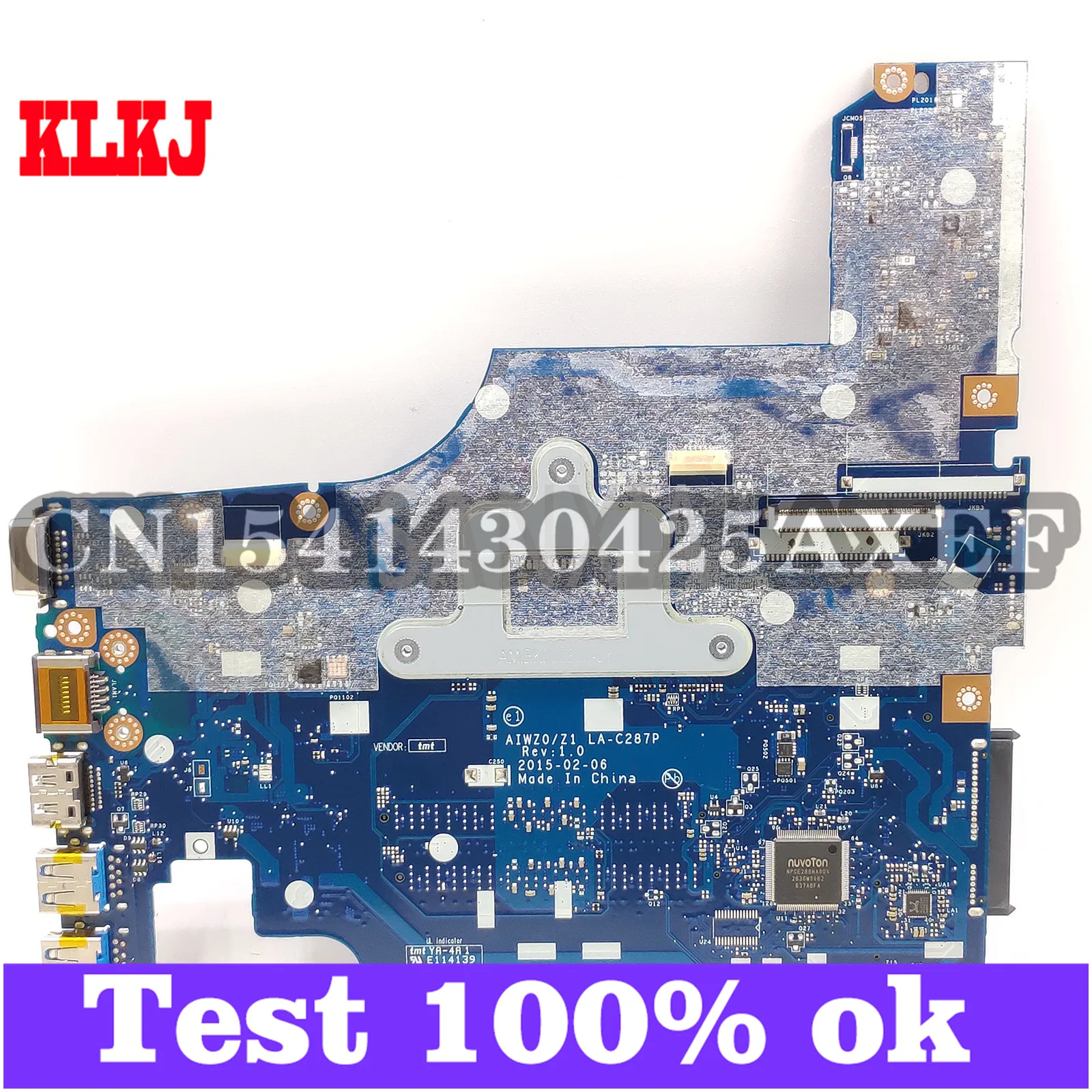 

KLKJ AIWZO/Z1 LA-C287P Laptop Motherboard For Lenovo Ideapad Z51-70 Original Mainboard I7-5500U CPU