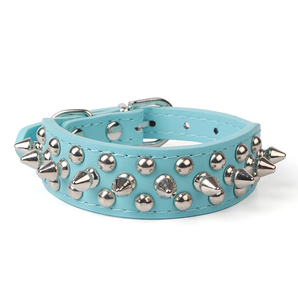 

Anti-Bite Rivet Pet Collar Small And Medium-Sized Crocodile Pattern Dog Chain Strong Wear-Resistant Continuous PU Dog Collar