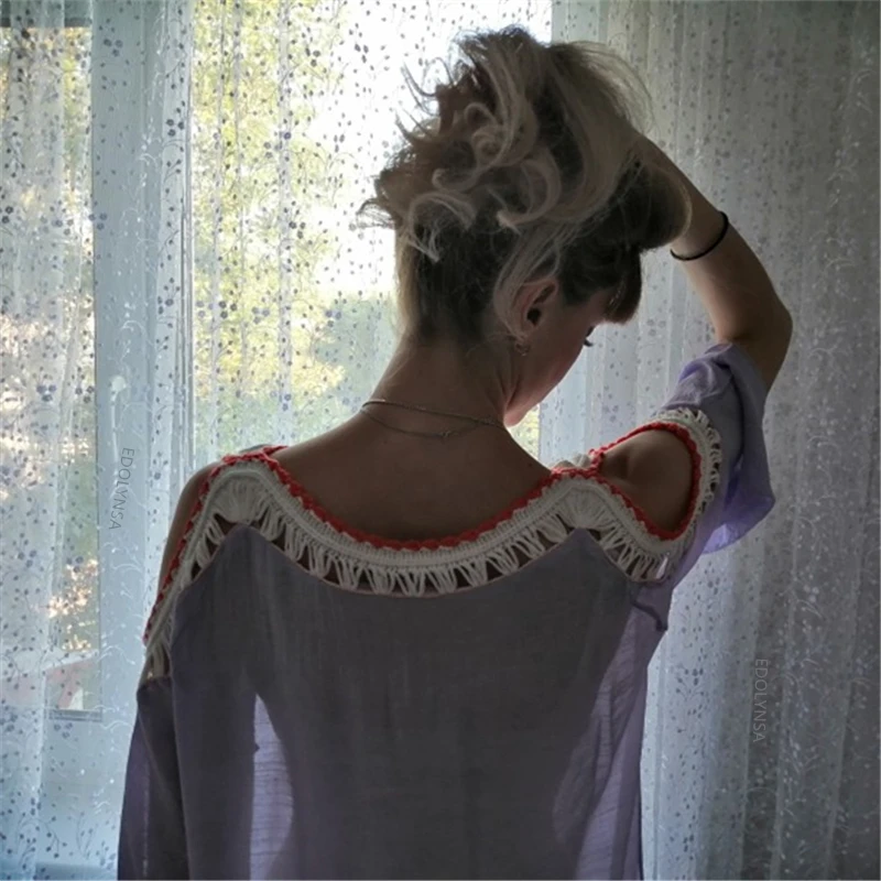 Летнее женское пляжное платье-туника, сексуальное длинное пляжное платье с глубоким v-образным вырезом и открытыми плечами, пляжное платье-накидка Sarong A7