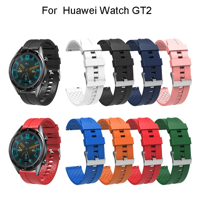 22 мм силиконовый ремешок для часов huawei Watch GT2 Band смарт часы браслет для huawei часы GT2 Браслет замена Correa