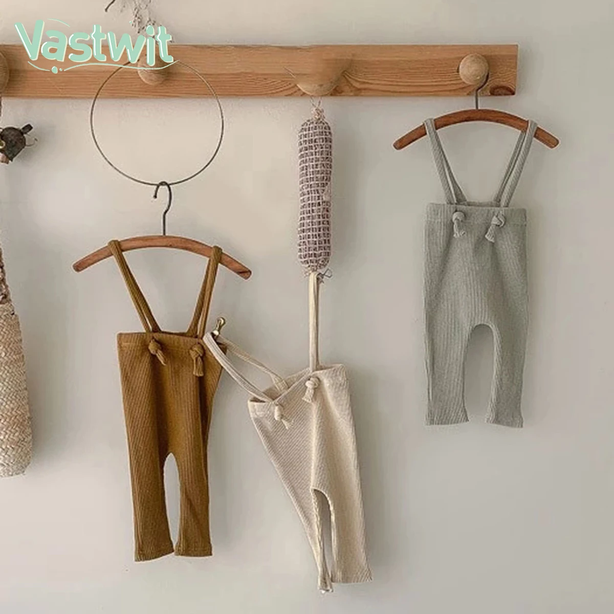 

Spring Newborn Trousers Ribbed Knit Cotton Leggings For Baby Girl Overalls Infant Boys Warm Strap Elasticity Pp Pants Bottoms