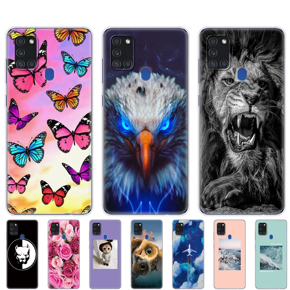 Чехол для Samsung A21S 6 5 &quotМягкий Силиконовый ТПУ чехол Galaxy A21s GalaxyA21s A 21s SM A217FZBNSER
