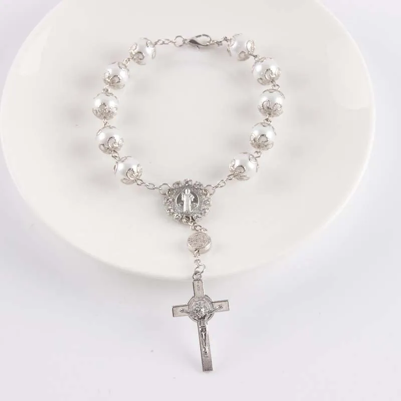 Крест из бисера крест Розария святое сердце Марии гвадалапа милость Иисус иконы