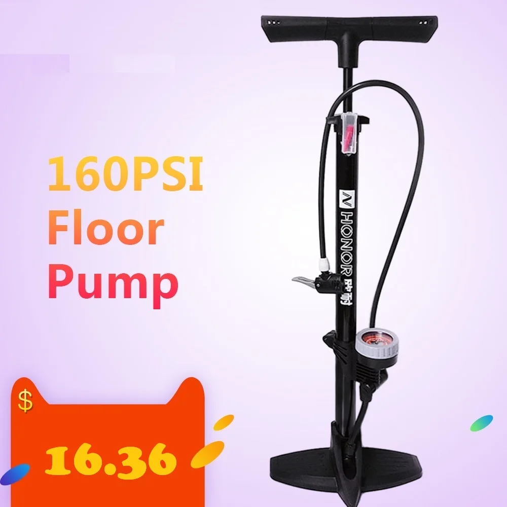 Lixada велосипедный насос 160PSI MTB дорожный напольный насос твердый быстрый безопасный надувной клапан co2 насос для накачивания шин Аксессуары для велосипеда