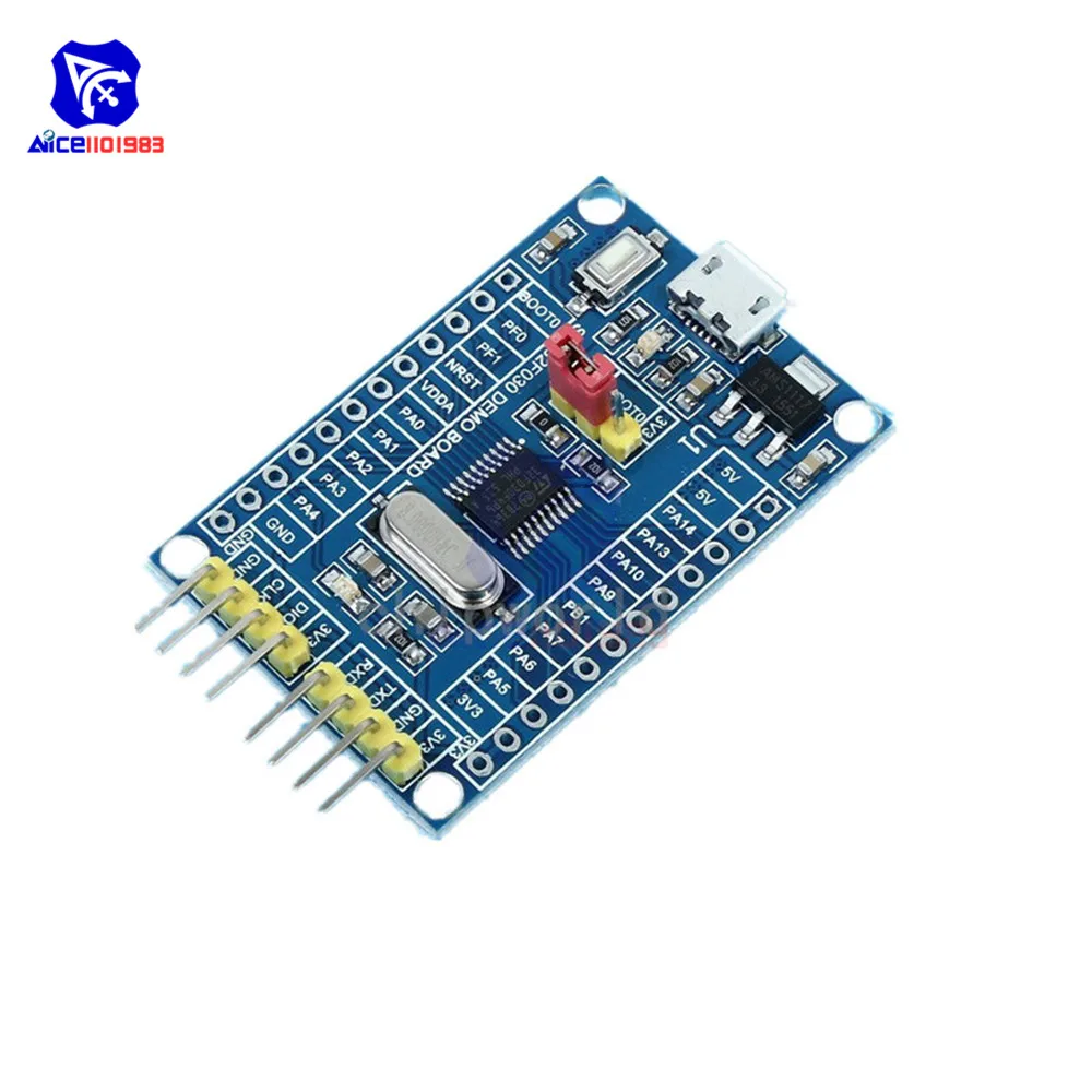 Мини-плата разработки систем diymore STM32F030F4P6 IOS Core 32 бит 48 МГц мини-USB со штырьком |