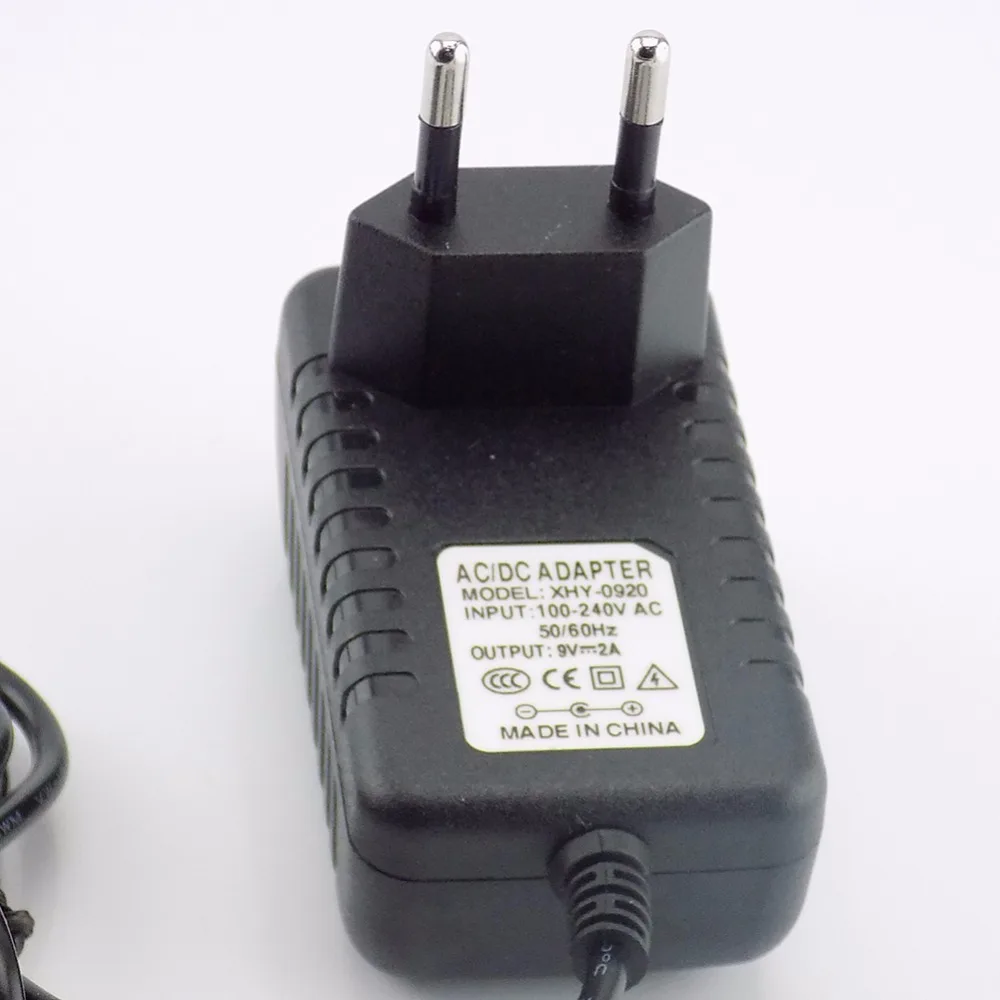 100 240 AC/DC адаптер 9В 1A 2A 2000MA 1000ma 5 мм x 2 разъем питания Зарядное устройство Мощность