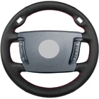 Черный ПУ Искусственная кожа Handsewing чехол рулевого колеса автомобиля для BMW серий 7 E65 E66 730Li 740Li 745Li 750Li 755ih 760Li 2001-2008