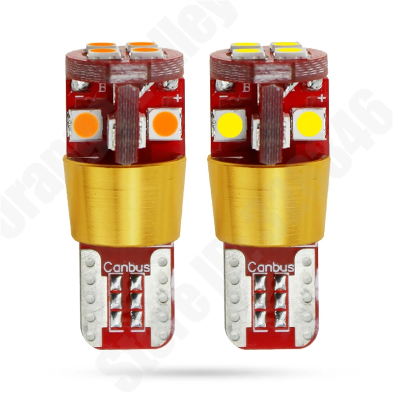 2 шт. автомобисветодиодный светодиодные лампы T10 LED Canbus W5W 168 194 12 SMD 3030 | Автомобили и
