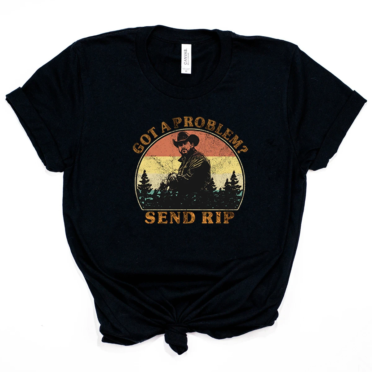 Ho un problema invia maglietta Rip maglietta botton Ranch maglietta Yellowstone eth Dutton Tees Rip Wheeler Graphic Tee Tv Show Inspired Tops