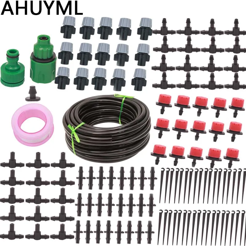 Автоматическая система капельного орошения «сделай сам», садовый спрей для самополива с регулируемой капельницей, 30 м 50 м