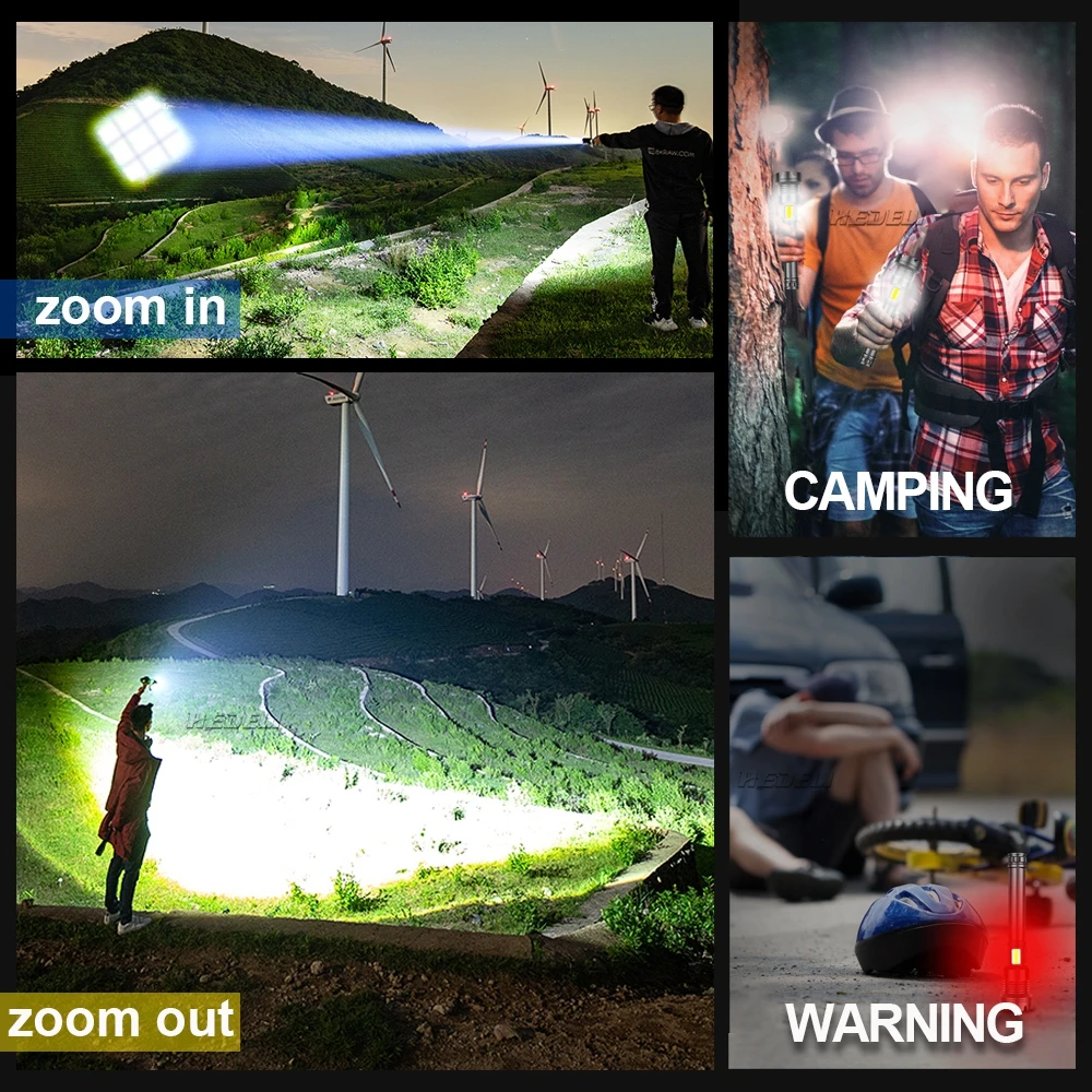 Светодиодный фонарик высокой мощности супер яркая тактическая вспышка XHP160