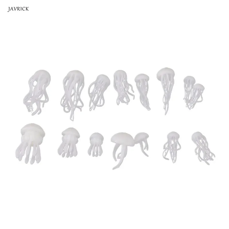 16 шт./компл. 3D Мини Медуза моделирующий эпоксидный наполнитель Crystal Ocean Resin DIY