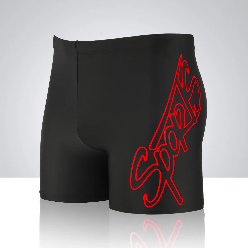 XL-2XL плавки с высокой талией надписью Sports быстросохнущие удобные для взрослых