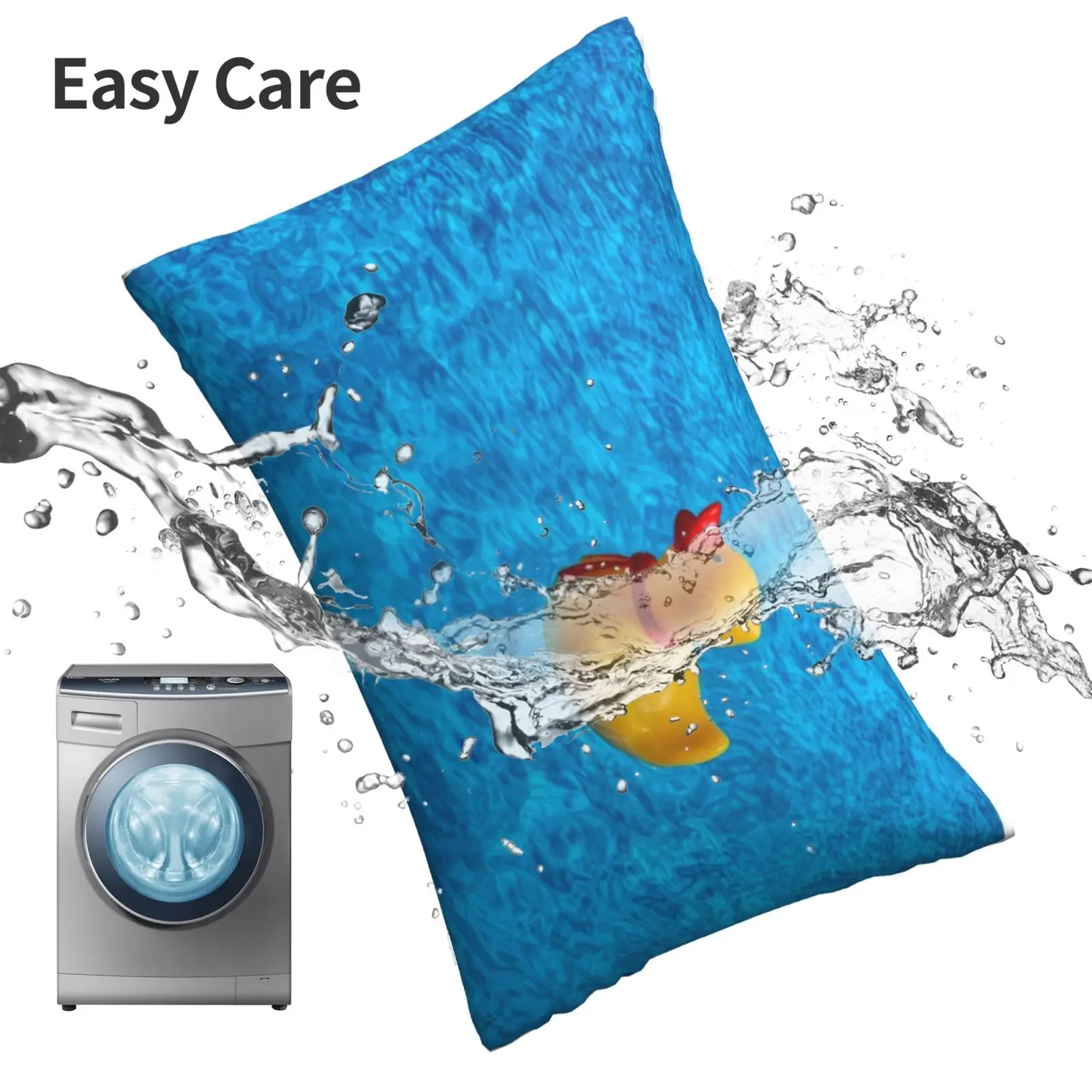 Чехол-Подушка с изображением утки в бассейне 20x30 50*75 для дивана спальни