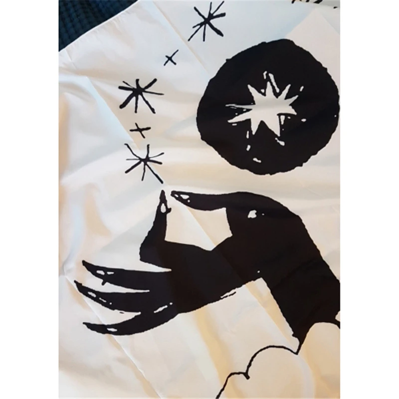 Таро ручной Висячие гобелены Луна Звезда Psychedelic Хиппи Гобелен Мандала Настенный