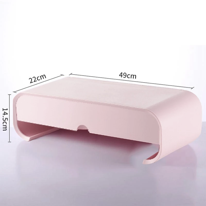 Laptop Stand Desk Organizer Drawer Monitor Bracket Letter File Holder Home Office Accessories Table Storage Box