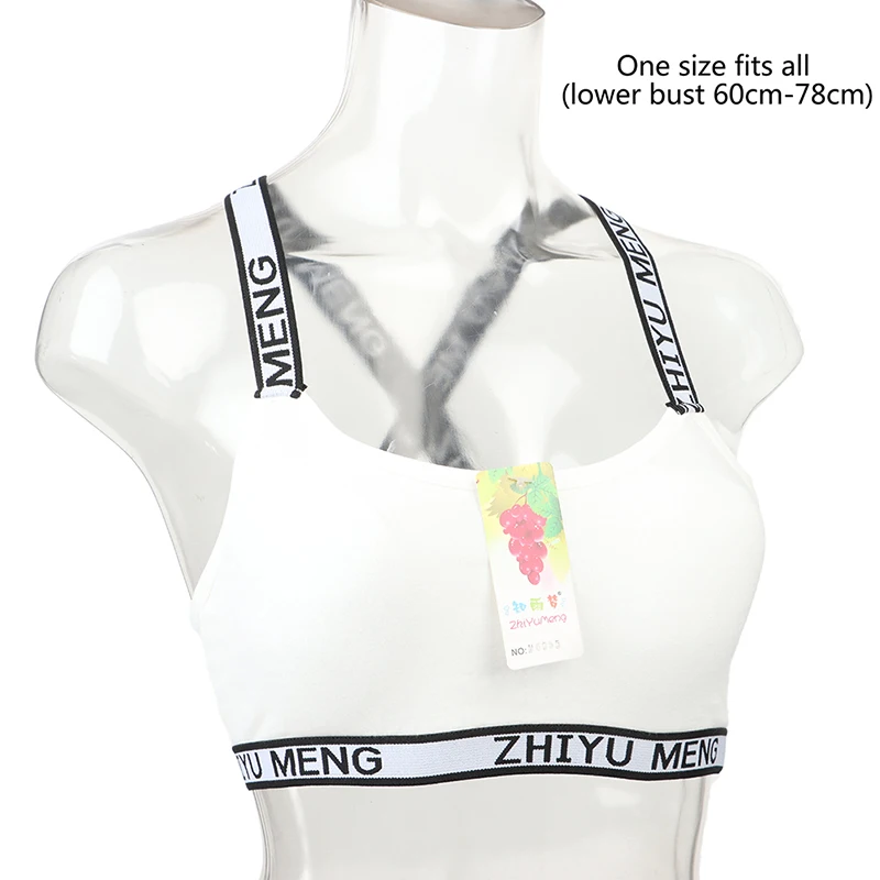

1pc Kids Sports Training Bra for Teenage Girl Underwear Bras Solid Color Wireless Cotton Girls Bra