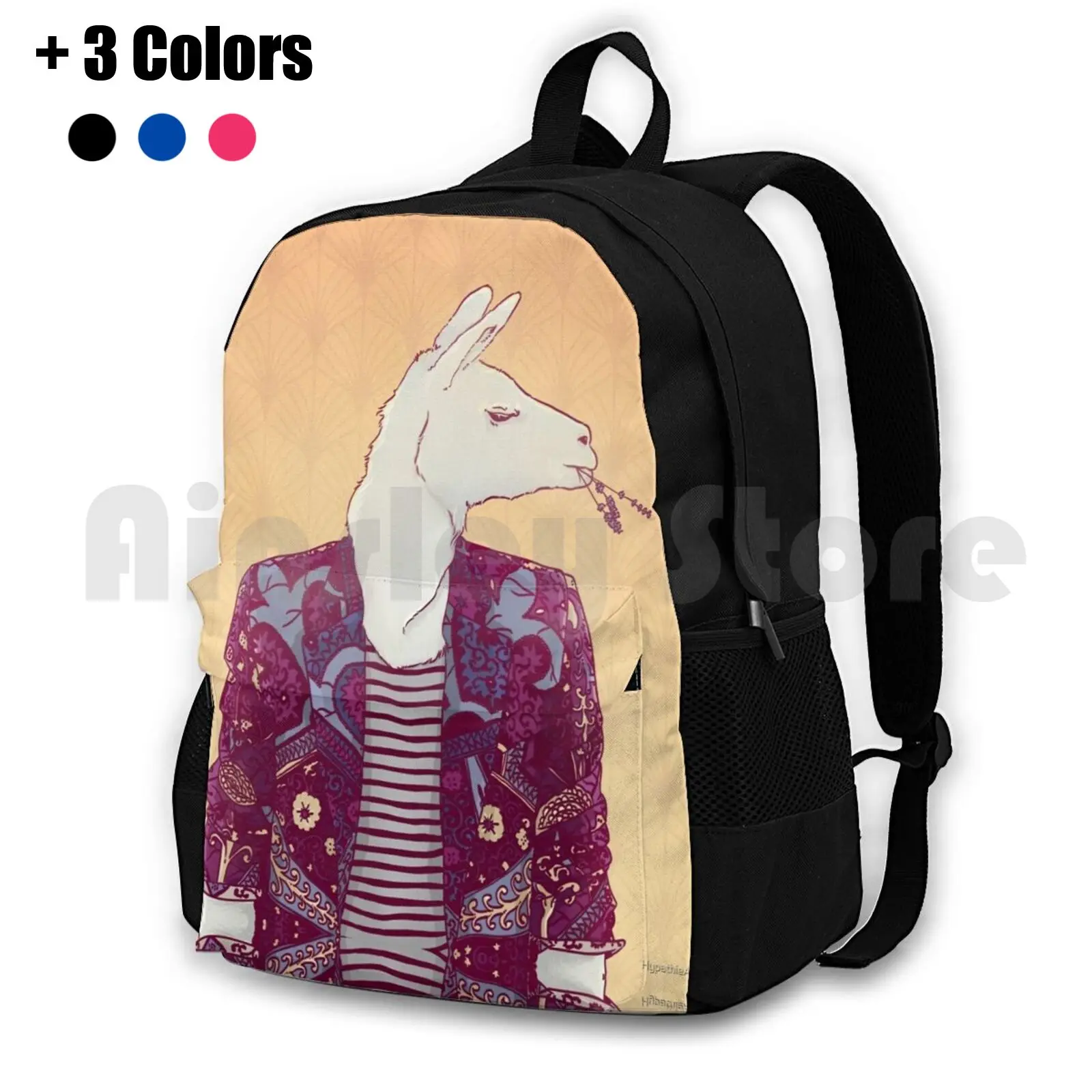 

Eddy The Llama Outdoor Hiking Backpack Waterproof Camping Travel