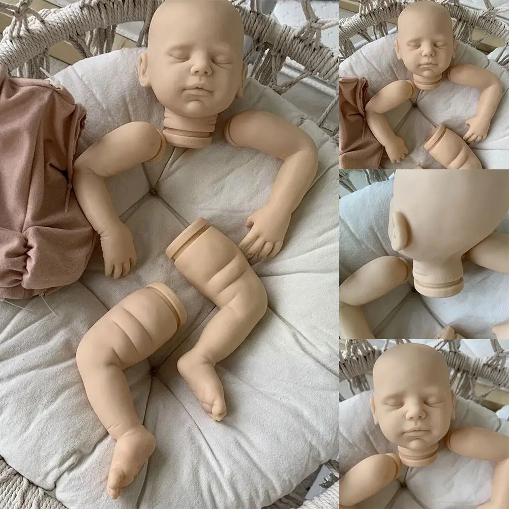 

NPK 20inch Reborn Dolls Kit Viviana Sleeping Baby Lifelike Parts Sweet Dolls DIY Unfinished Baby O2H4