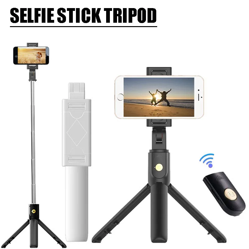 

Tripod For Phone Universal Telescopic Stick With Phone Holder Clip Selfie Stick Aluminum Tripod For Mobile For All Smart Phone