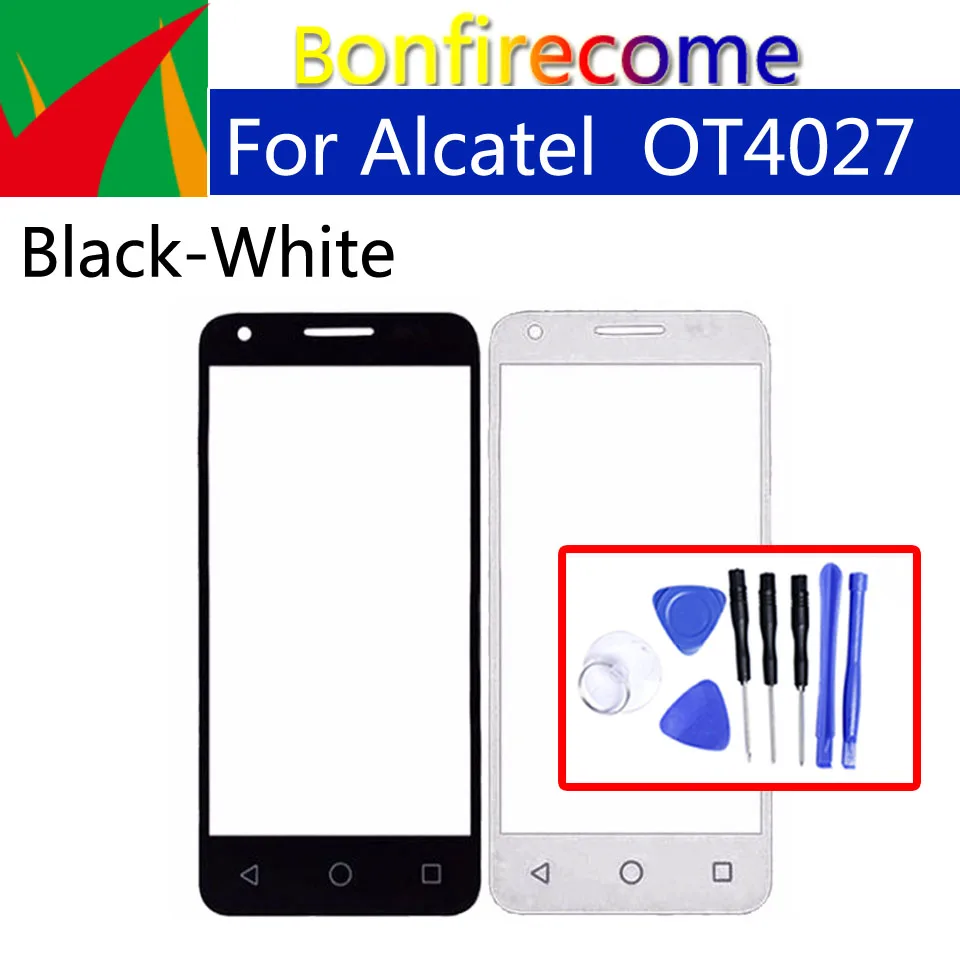 Переднее внешнее стекло для Alcatel One Touch Pixi 3 OT 4027 4027D 4027X 5017 VF795 OT4027