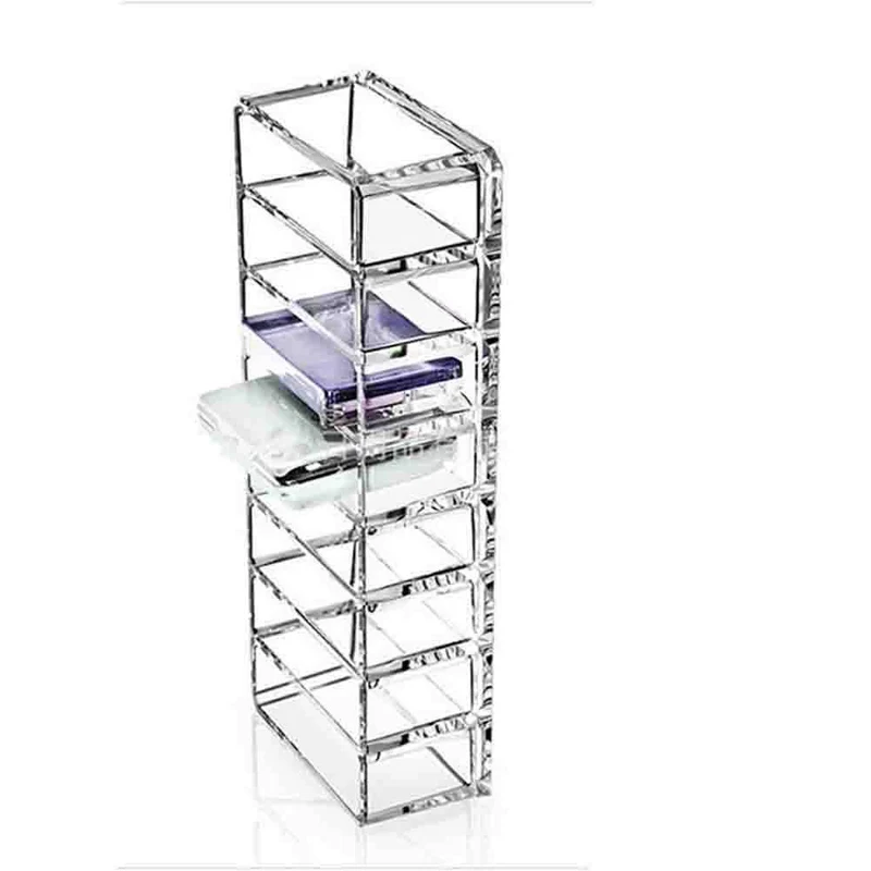 Прозрачный акриловый Органайзер для макияжа губные помады держатель кисти