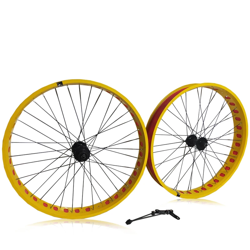 Kalosse 36 Holes 135/190MM Fat Bike Wheels 26*4.0 Snow Bicycle Wheel 80MM Width | Спорт и развлечения