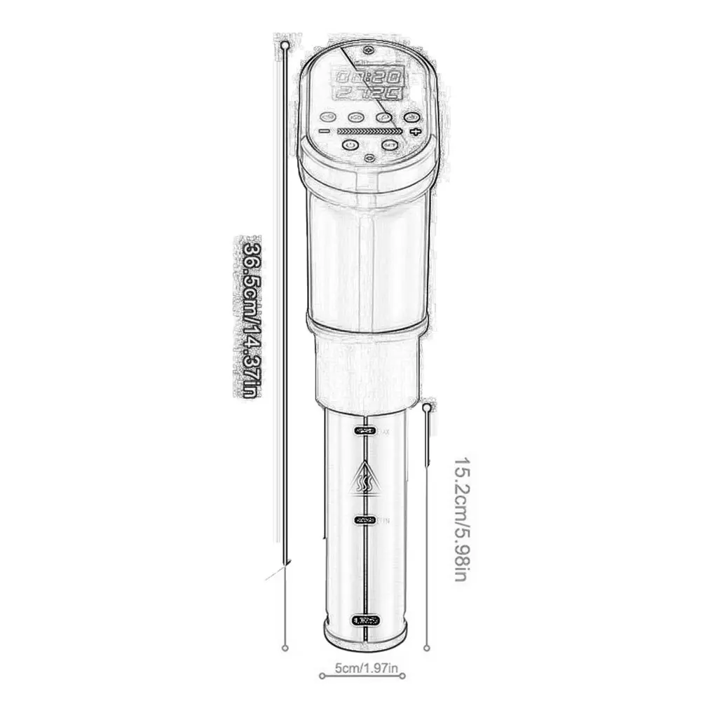 

3rd Generation Smart Control Wifi Sous Vide Stove 1200w Exact Temperature Vacuum Heater Circulator Immersion