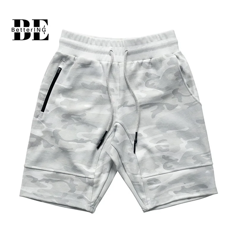 The New Summer 2021 Fitness Five-minute Pants Camouflage Running Sports Casual Shorts Stretch Breathable Slim Shorts
