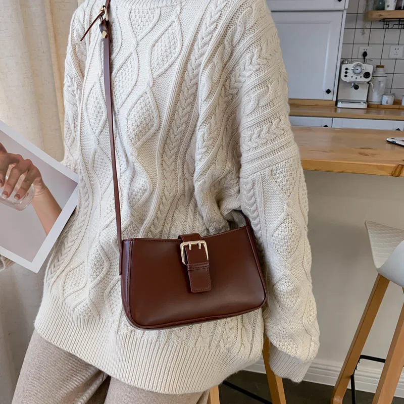 Женская сумка из искусственной кожи в стиле ретро маленькие женские сумки на