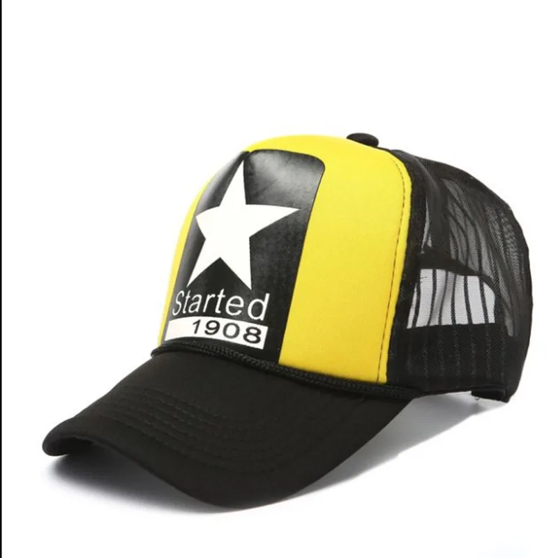 

New Spring and Summer Embroidery Pattern Hat Outdoor Sun Hat Mesh Printing Baseball Men Deus Net Cap Women Bonnets Wholesale