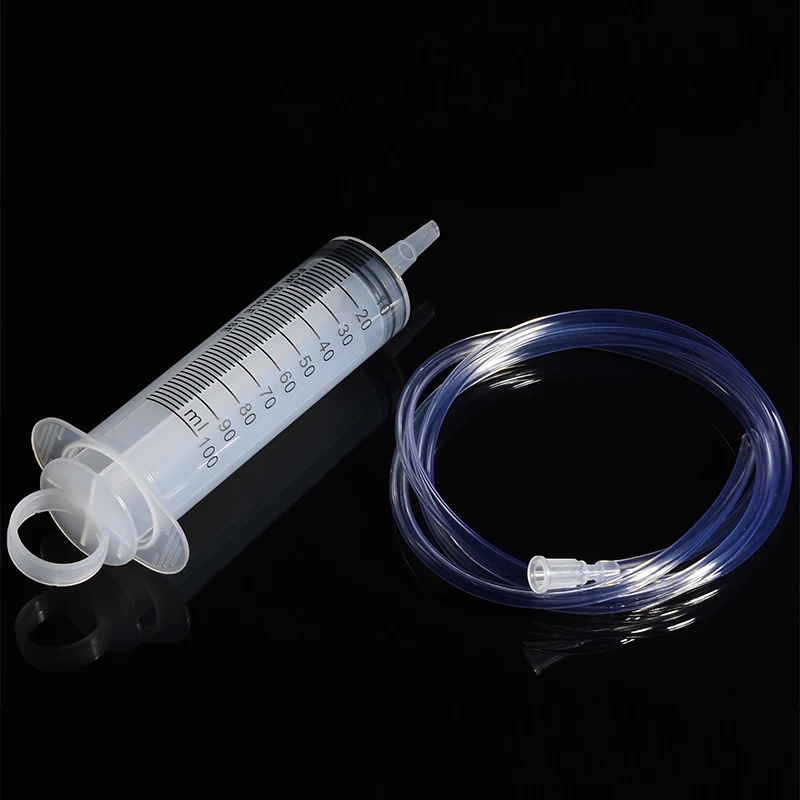 1 шт. пластиковый Большой Шприц гиподермический 100 мл с 120 см трубкой для