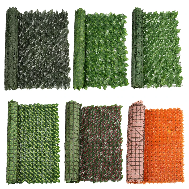 

Simulation Fence Artificial Ivy Leaf Fence Net Plastic Simulation Green Fence Outdoor Home Decoration 0.5x1m 0.5x3m