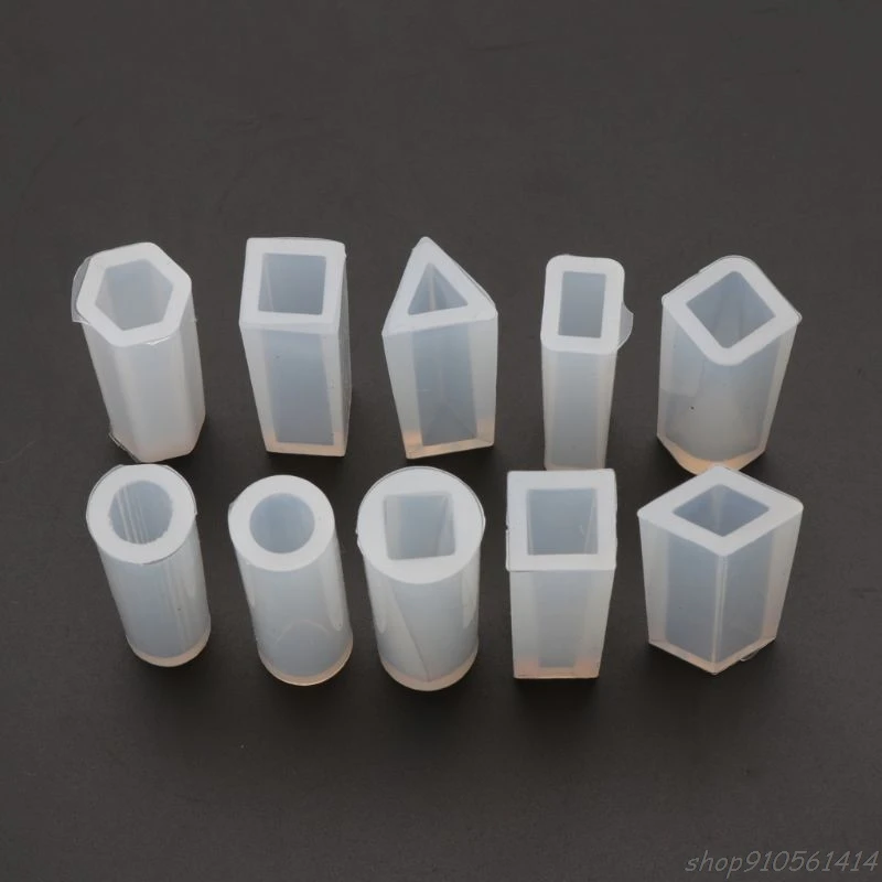 

10 Shapes DIY Liquid Resin Silicone Molds for Making Jewelry Necklace Pendant N09 20 Dropshipping