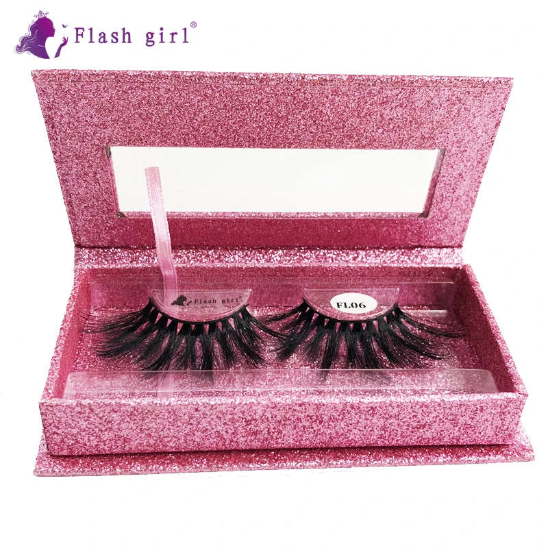 

Best Quality FL06 25mm High Quality Faux Mink Eyelashes 3D Mink Lashes Soft make up Extension Makeup Fake Eye Lashes