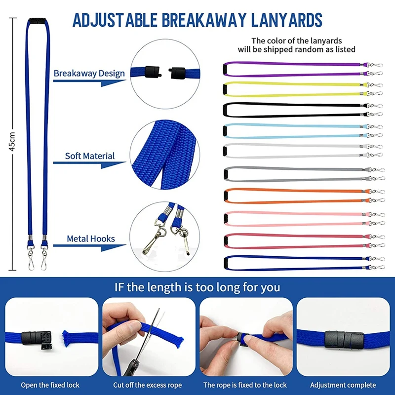 

4x3inches Plastic Clear ID Card Holder Name Tags Badge Protector