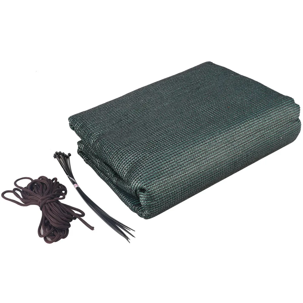 

Sunscreen Shade Cloth Net Dark Green Mesh Balcony Privacy For Camping Summer Residence Fence Shading Rate 95% Awning
