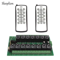 sleeplion 10a 24v relay 15ch circuit board wireless rf remote control switch 2 transmitter receiver 315mhz 433mhz