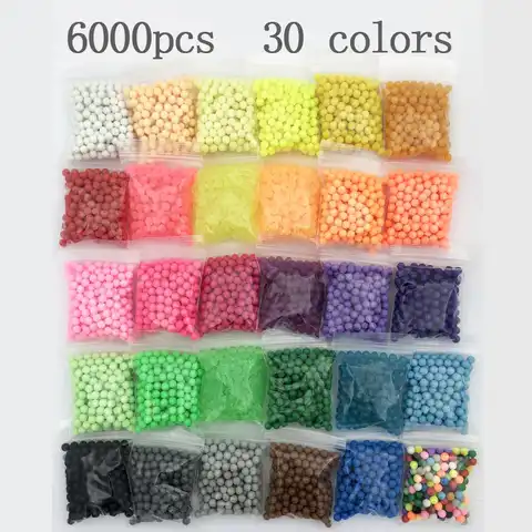 30 цветов s/water Beads Puzzle Crystal color Aqua Perler magic Beads hama beads spray perlen 3D волшебная игрушка ручной работы для детей