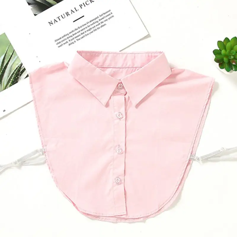 Женская однотонная хлопковая рубашка с отложным воротником и заостренным