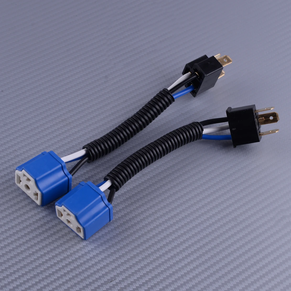 

DWCX 2Pcs 17.5 cm Universal H4 Bulb Ceramic Wire Wiring Harness Headlight Socket Connector Plug Extension