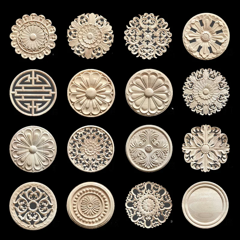 Деревянная Аппликация в европейском стиле деревянные искусственные цветы