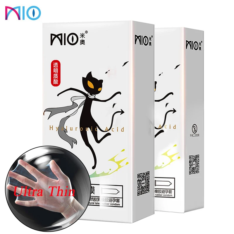 Презервативы MIO со смазкой из гиалуроновой кислоты ультратонкие презервативы