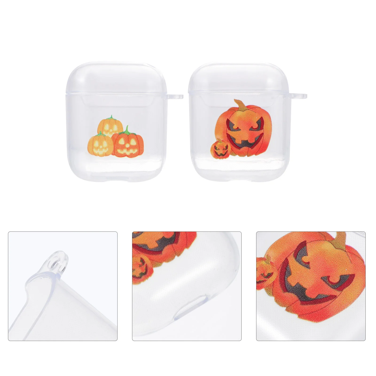 

2Pcs Decorative Hallowmas Theme Headphone Case Shell Compatible for AirPods 1/2