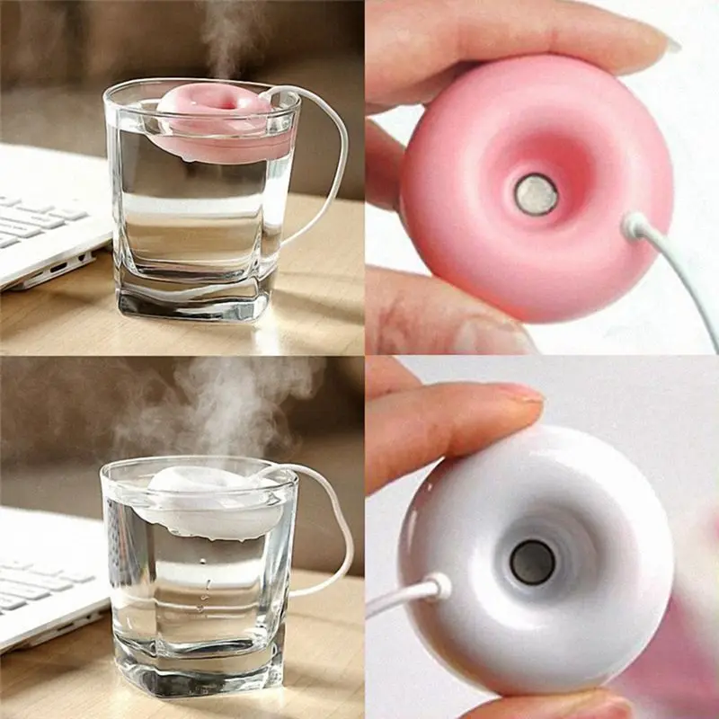 

Mini Portable Donuts USB Air Humidifier Purifier USB Aroma Essential Oil Diffuser Mist Maker For Home Atomizer Aromatherapy